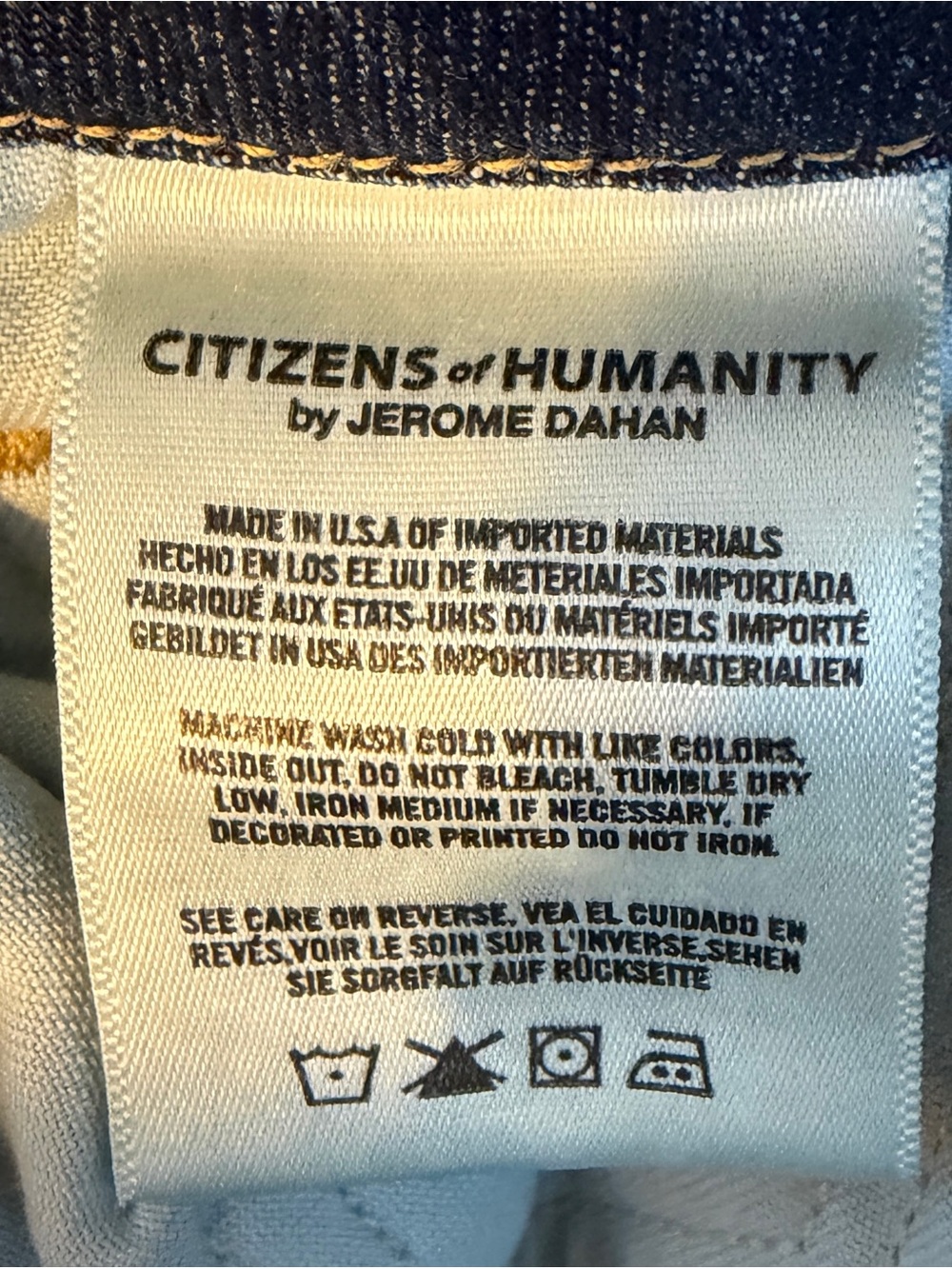 Citizens of Humanity Racer Y2K Low Rise Skinny Jeans 29 Slash Wash USA - Picture 16 of 16